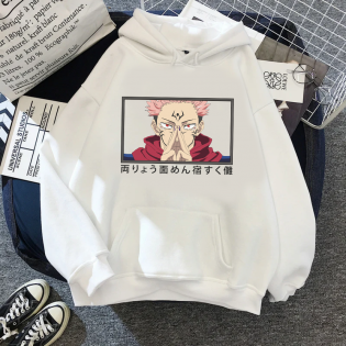 Jujutsu Kaisen Sukuna Kapşonlu Sweatshirt