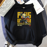 My Hero Bakugou Plus Ultra Siyah  Kapşonlu Sweatshirt My Hero Bakugou Plus Ultra Siyah  Kapşonlu Sweatshirt