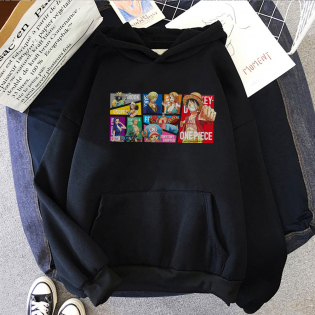 One Piece Friends Kapşonlu Sweatshirt One Piece Friends Kapşonlu Sweatshirt
