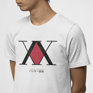 Hunter X Hunter Logo Beyaz Tişört