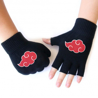 Akatsuki Bulut Logolu Kesik Eldiven Akatsuki Bulut Logolu Kesik Eldiven