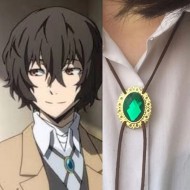 Bungou Stray Dogs Dazai Yeşil Rozet Kolye Bungou Stray Dogs Dazai Yeşil Rozet Kolye
