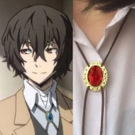 Bungou Stray Dogs Dazai Kırmızı Rozet Kolye Bungou Stray Dogs Dazai Kırmızı Rozet Kolye