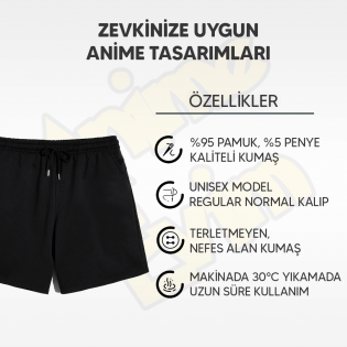 Naruto Logolu Şort