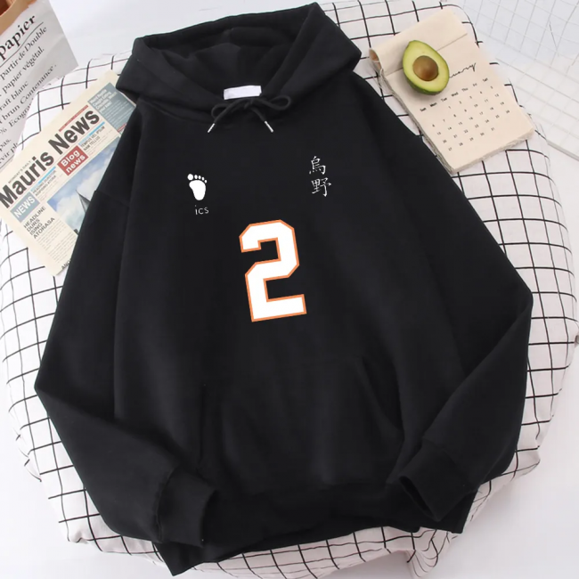 Haikyuu Forma Numara Kapşonlu Sweatshirt