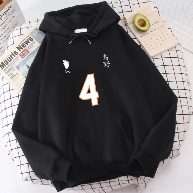 Haikyuu Forma Numara Kapşonlu Sweatshirt