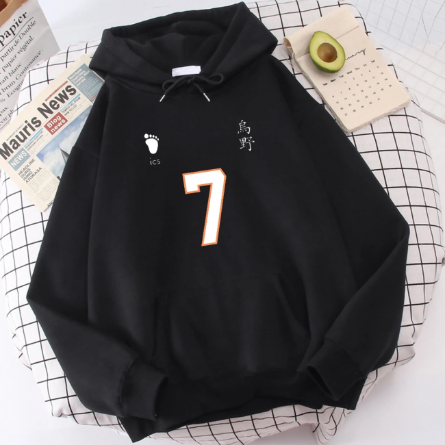 Haikyuu Forma Numara Kapşonlu Sweatshirt