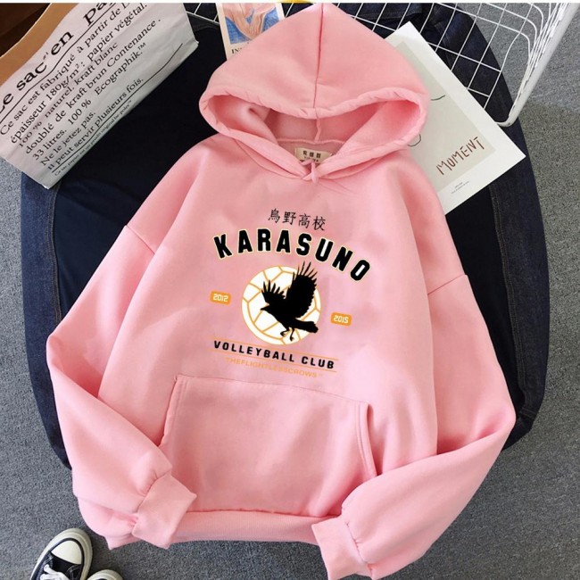 Haikyuu Karasuno Kapşonlu Sweatshirt