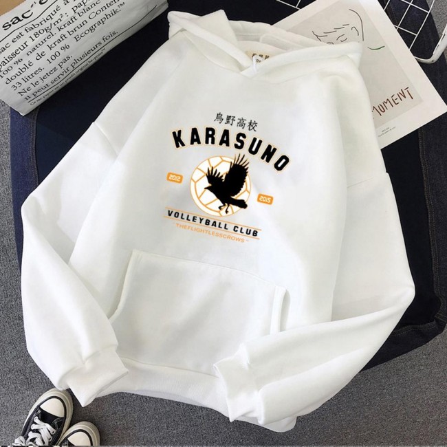 Haikyuu Karasuno Kapşonlu Sweatshirt