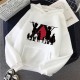 Hunter x Hunter Team Beyaz Kapşonlu Sweatshirt