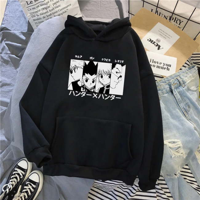 Hunter x Hunter Team Kapşonlu Sweatshirt