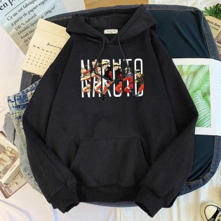 Naruto Evolution Kapşonlu Sweatshirt Naruto Evolution Kapşonlu Sweatshirt