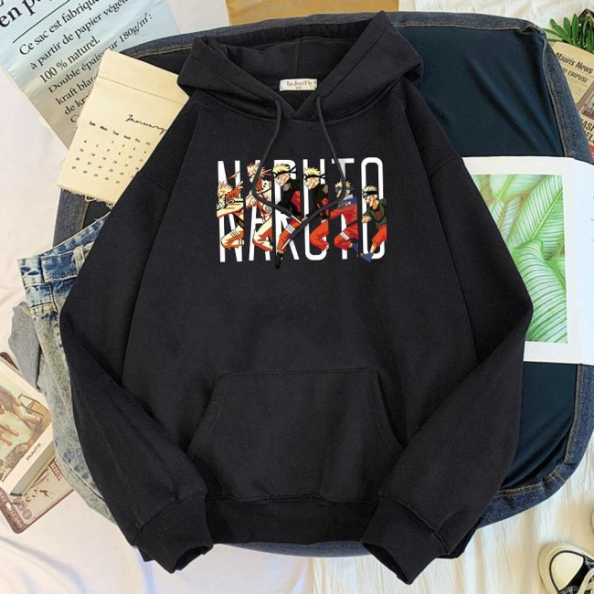 Naruto Evolution Kapşonlu Sweatshirt