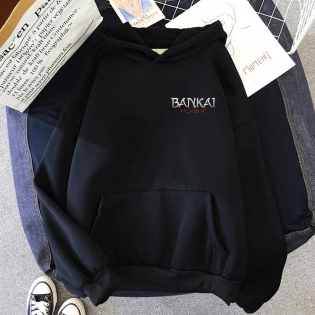 Bleach Bankai Ön-Arka Baskılı Kapşonlu Sweatshirt Bleach Bankai Ön-Arka Baskılı Kapşonlu Sweatshirt