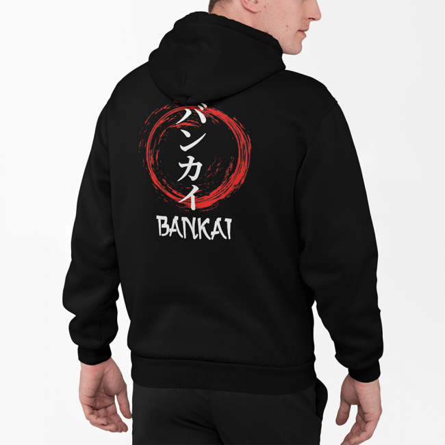 Bleach Bankai Ön-Arka Baskılı Kapşonlu Sweatshirt