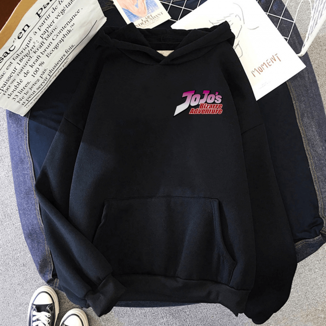 Jojos Bizarre Dio Brando Ön-Arka Baskılı Kapşonlu Sweatshirt