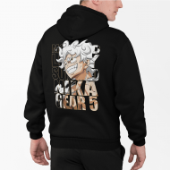 Luffy Gear 5 Nika Ön-Arka Baskılı Kapşonlu Sweatshirt Luffy Gear 5 Nika Ön-Arka Baskılı Kapşonlu Sweatshirt
