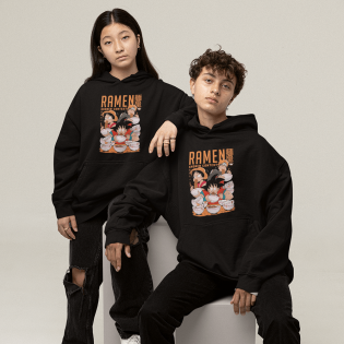 Naruto Luffy Goku Ramen Kapşonlu Sweatshirt Naruto Luffy Goku Ramen Kapşonlu Sweatshirt