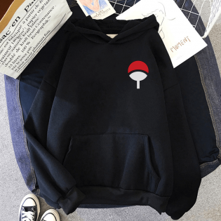 Itachi Uchiha Logo Ön-Arka Baskılı Kapşonlu Sweatshirt Itachi Uchiha Logo Ön-Arka Baskılı Kapşonlu Sweatshirt