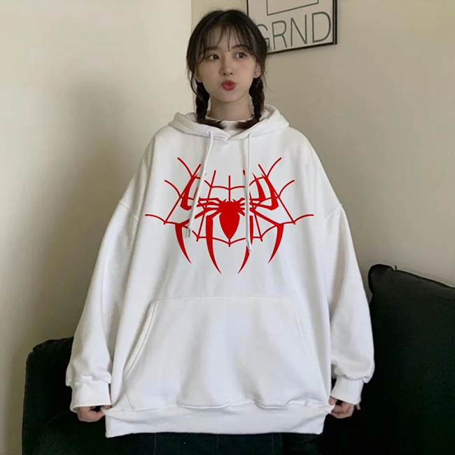 Spiderman Örümcek Ağ Kapşonlu Sweatshirt