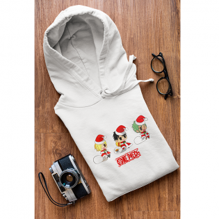 One Piece ZLS Yılbaşı Tasarımlı Beyaz Sweatshirt One Piece ZLS Yılbaşı Tasarımlı Beyaz Sweatshirt