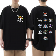One Piece Tayfa Ön - Arka Baskılı Logo Tişört One Piece Tayfa Ön - Arka Baskılı Logo Tişört