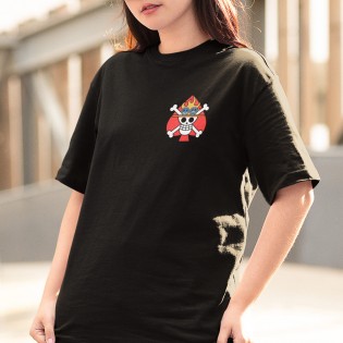 One Piece Ace Ön - Arka Baskılı Tişört One Piece Ace Ön - Arka Baskılı Tişört