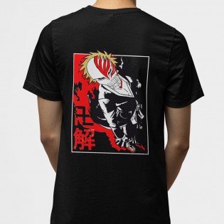 Bleach İchigo Ön - Arka Baskılı Tişört Bleach İchigo Ön - Arka Baskılı Tişört