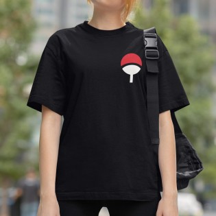 Uchiha Logo Ön - Arka Baskılı Tişört Uchiha Logo Ön - Arka Baskılı Tişört