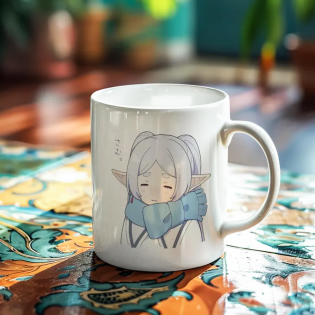 Anime Frieren Mug Kupa Bardak Anime Frieren Mug Kupa Bardak