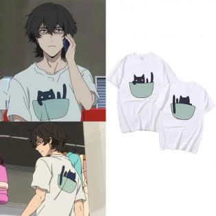 Buddy Daddies Kyuutarou Kugi Cat Tişört Buddy Daddies Kyuutarou Kugi Cat Tişört