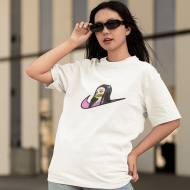 Demon Slayer Nezuko Minimal Logo Tişört Demon Slayer Nezuko Minimal Logo Tişört