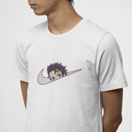Demon Slayer Tanjiro Minimal Logo Tişört Demon Slayer Tanjiro Minimal Logo Tişört