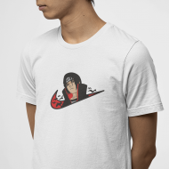 Naruto İtachi Minimal Logo Beyaz Tişört Naruto İtachi Minimal Logo Beyaz Tişört