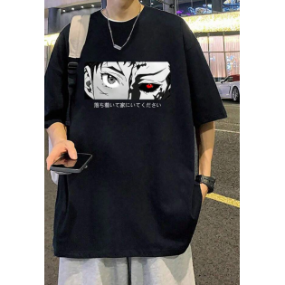 Anime Red Eyes Siyah T-shirt Anime Red Eyes Siyah T-shirt