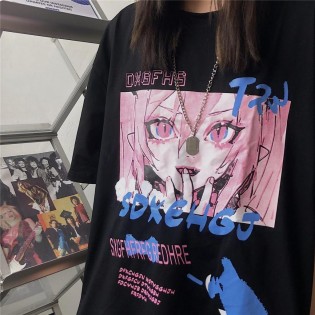 Anime Baskı T-shirt