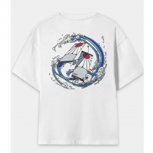 Tanjiro Hanafuda Ön Arka Baskı T-shirt