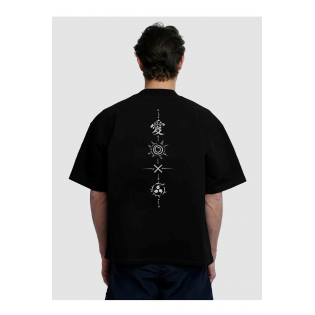 Naruto Sırt Baskı Sembol T-shirt