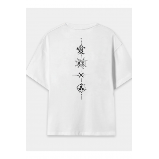 Naruto Sırt Baskı Sembol T-shirt