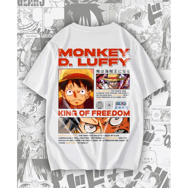 One Piece Monkey D. Luffy King of Freedom T-shirt