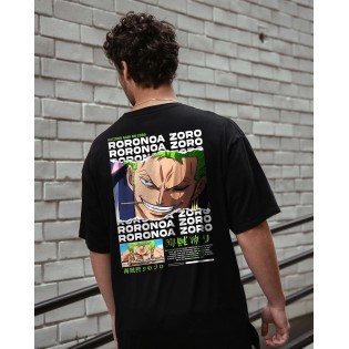 One Piece Zoro Grafik Baskılı T-shirt