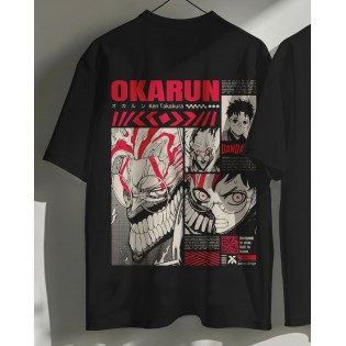 Okarun Siyah Tasarım T-shirt Okarun Siyah Tasarım T-shirt
