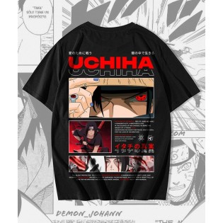 İtachi Manga Panel Tasarım T-shirt
