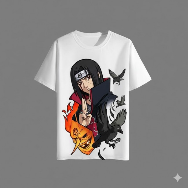 Uchiha İtachi Beyaz T-shirt
