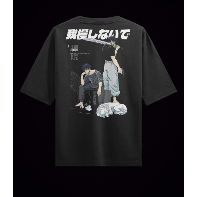 Jujutsu Kaisen Megumi And Toji Fushiguro Ön Arka Tasarım T-shirt 