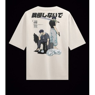 Jujutsu Kaisen Megumi And Toji Fushiguro Ön Arka Tasarım T-shirt 