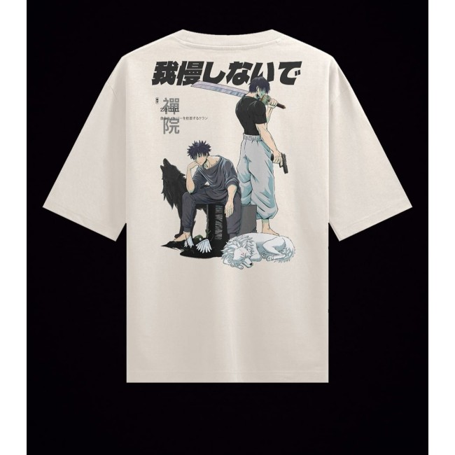 Jujutsu Kaisen Megumi And Toji Fushiguro Ön Arka Tasarım T-shirt 