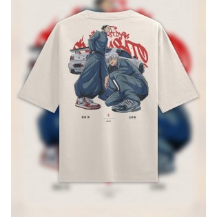 Gojo Geto Arka Baskı T-shirt