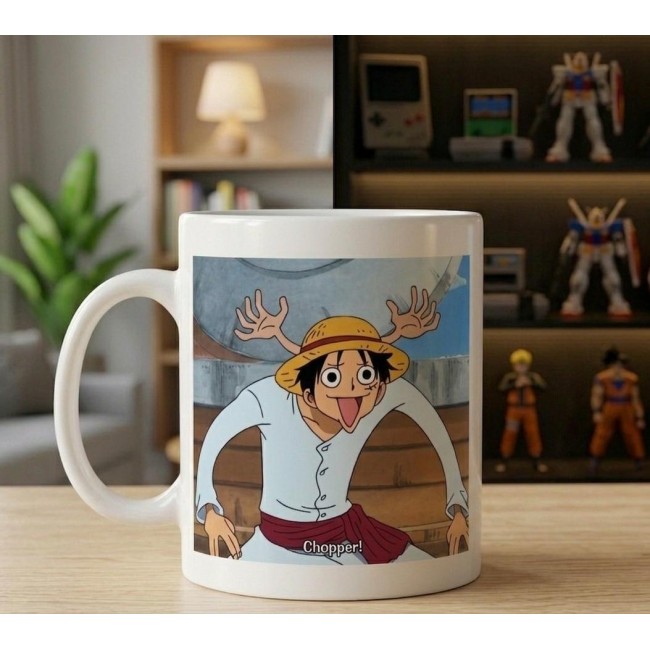 One Piece Chopper Face Kupa Bardak