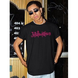Jujutsu Kaisen Sukuna - İtadori Ön Arka Baskılı Siyah Unisex Tişört